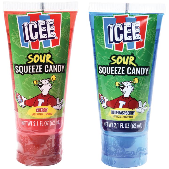 US Toy Company - Wholesale Hard Candy - Icee Sour Squeeze Candy 12-unit Display1