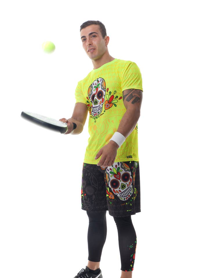 Muertos sport T-shirt met Mexicaanse schedelprint voor wholesale door Fishirt