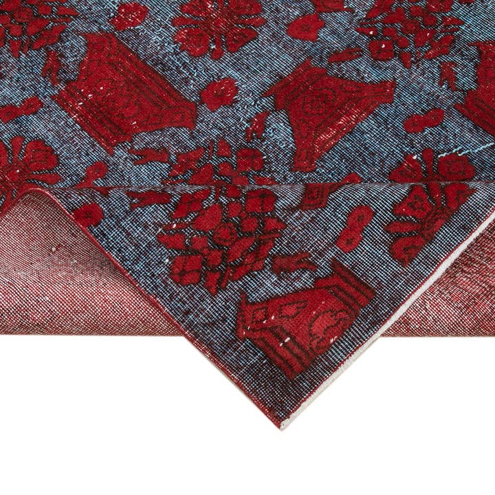 RUG N CARPET - Wholesale Area Rug - 6x10 Red Over Dyed Rug - 221305