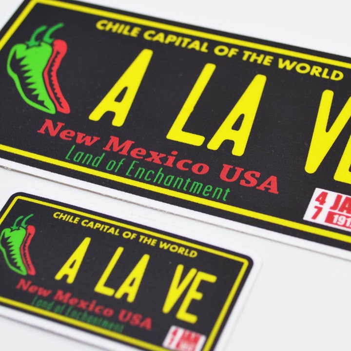 Metal the Brand - Wholesale Sticker - A La Ve Chile License Plate - Sticker1