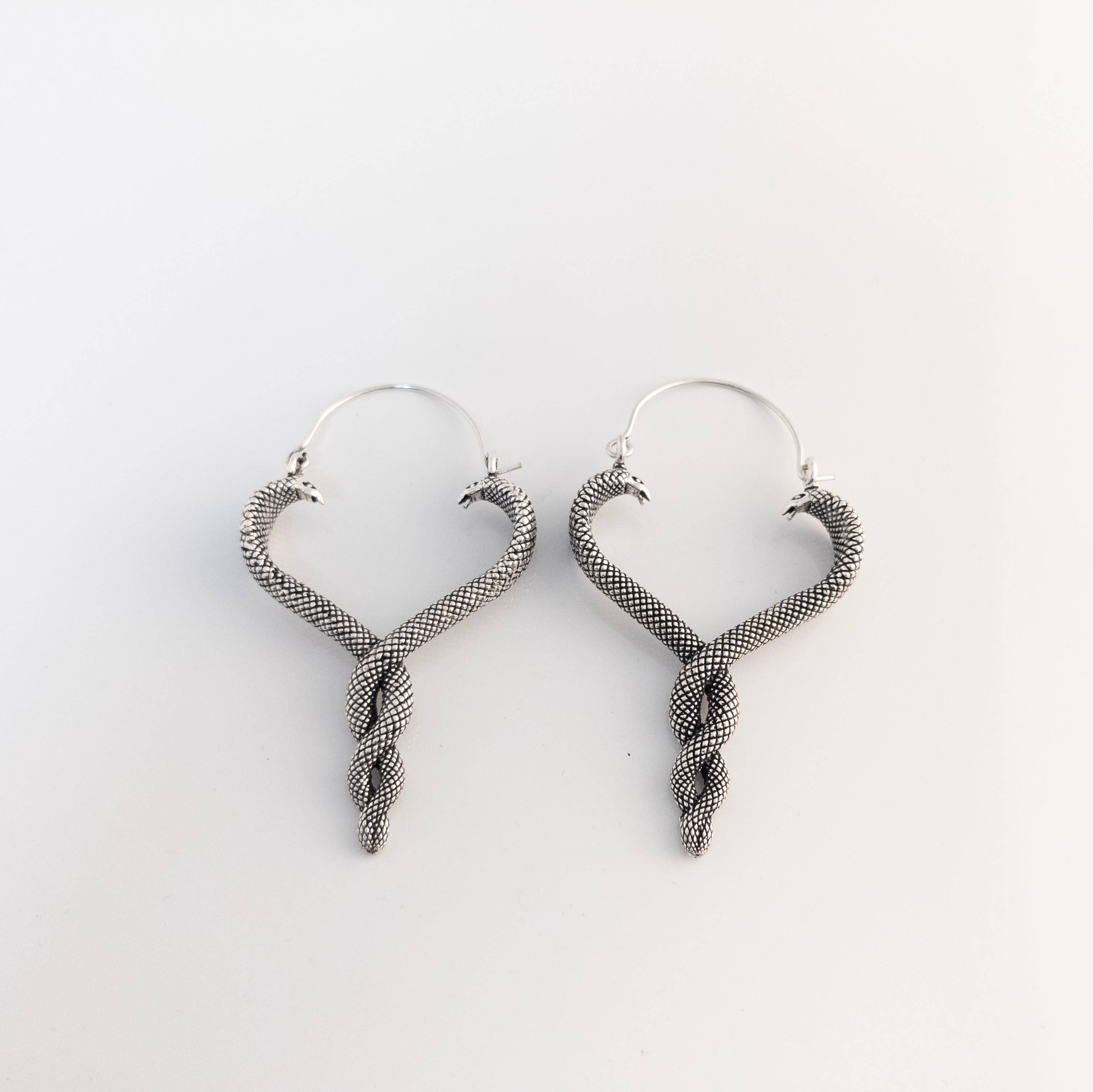 Tenzing Collections - Wholesale Dangle Earrings - Snake Earrings, Golden and Silver5