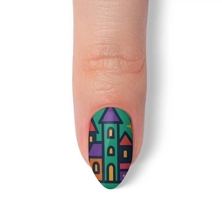 FYNE BODY - Wholesale Press-on/fake nails - Ghostly Glam Halloween Multicolor Press-On Nails92