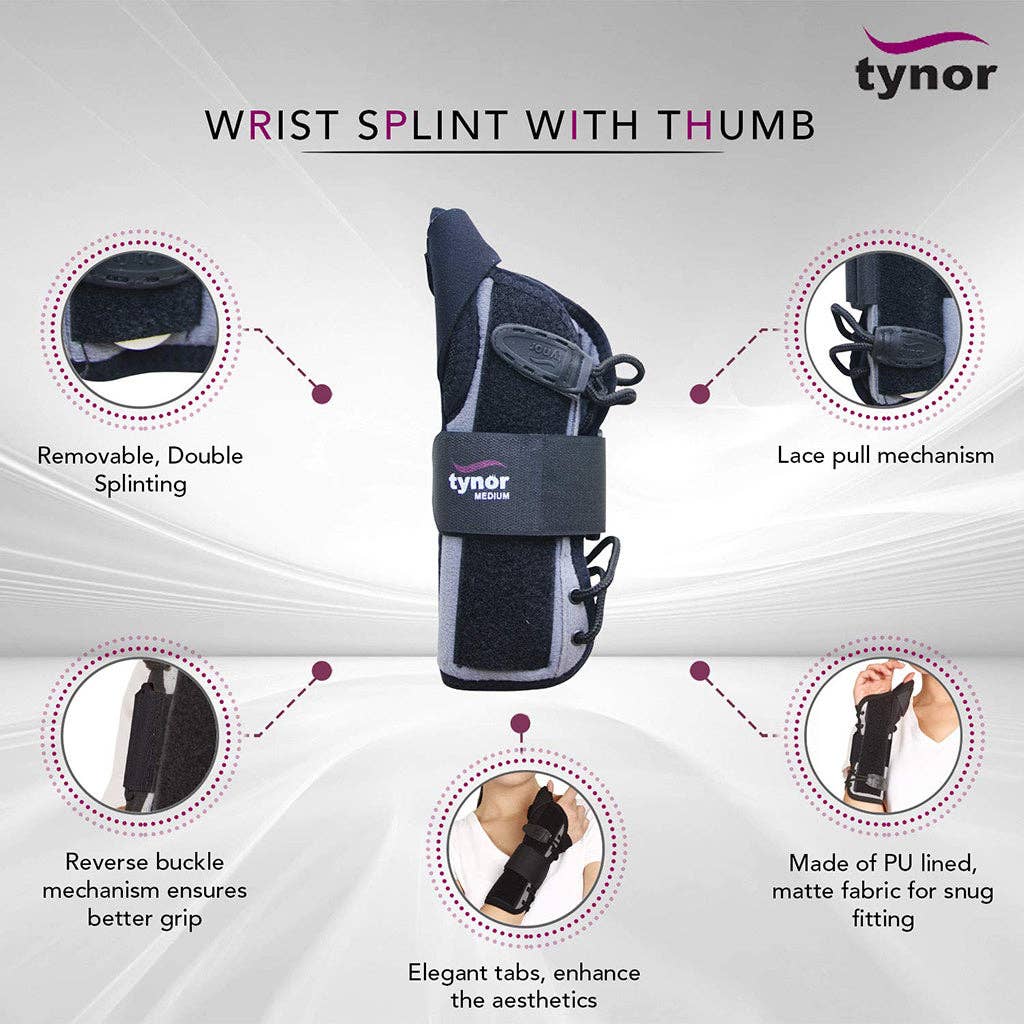 Tynor - Wholesale Body brace/support - Wrist Splint With Thumb Spica7
