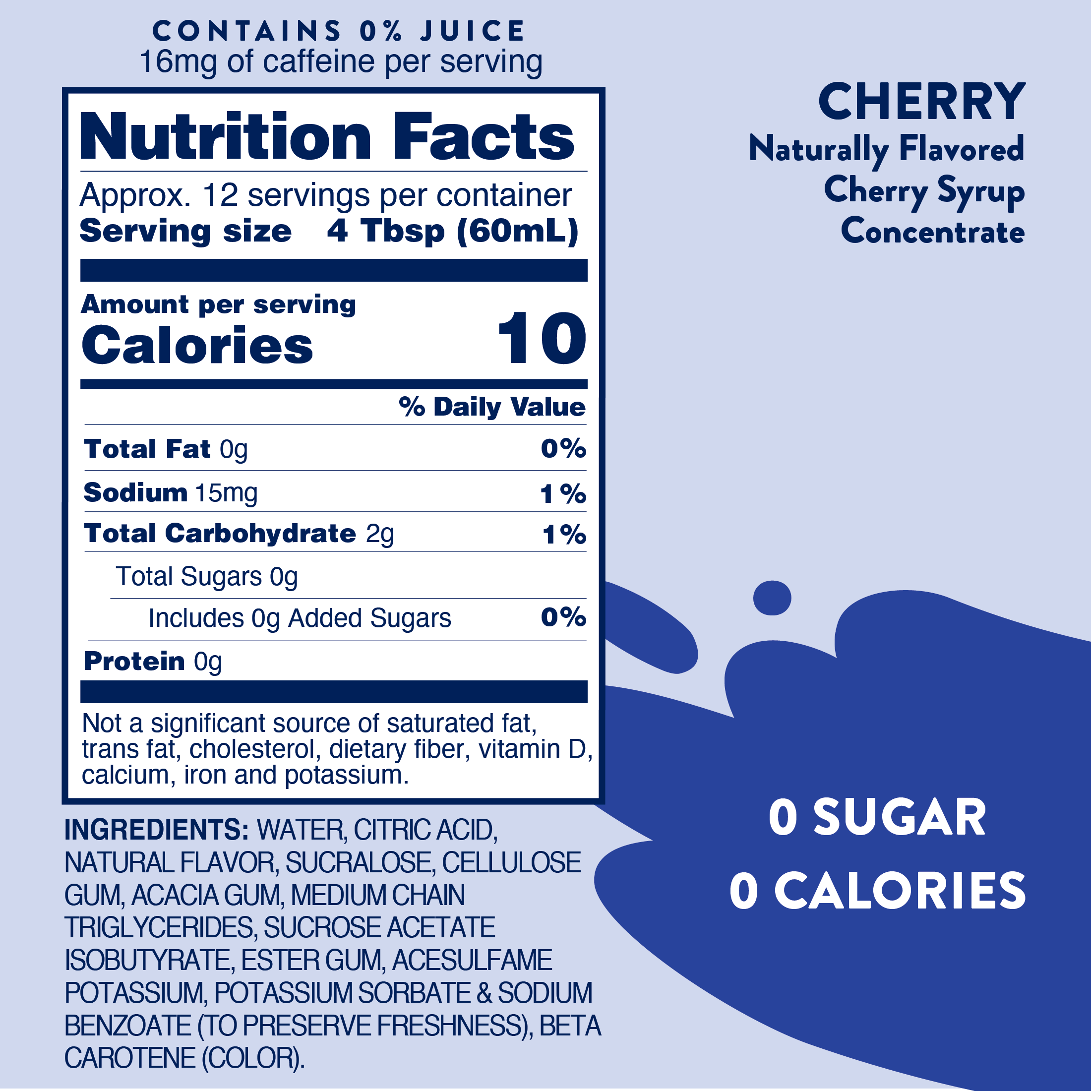 Jordan's Skinny Mixes - Wholesale Cocktail Mix/Syrup - Sugar Free Cherry Cola Syrup6