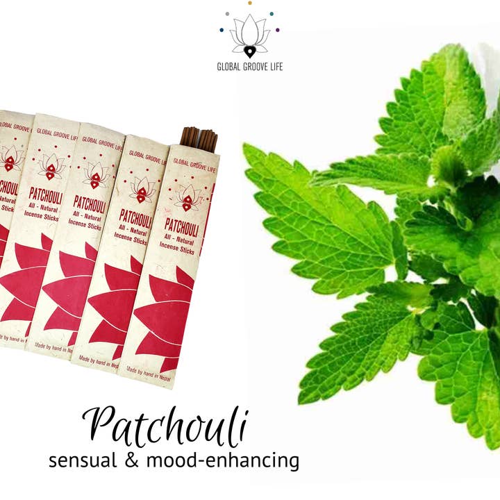 Hand Rolled Stick Incense x10 - Patchouli for wholesale by Global Groove Life