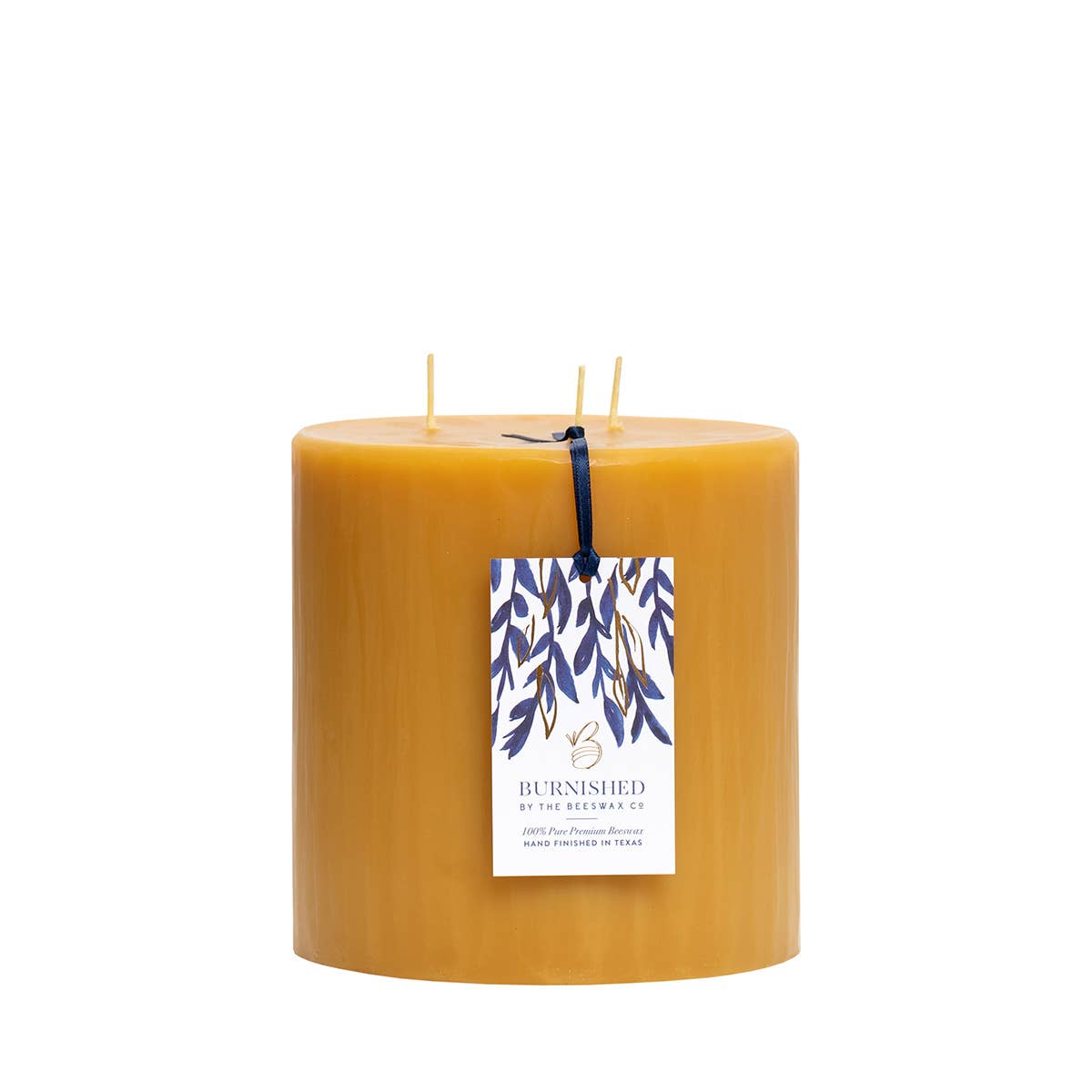 The Beeswax Co. - Wholesale Pillar Candle - 3 Wick - 6 Inch Beeswax Pillars1