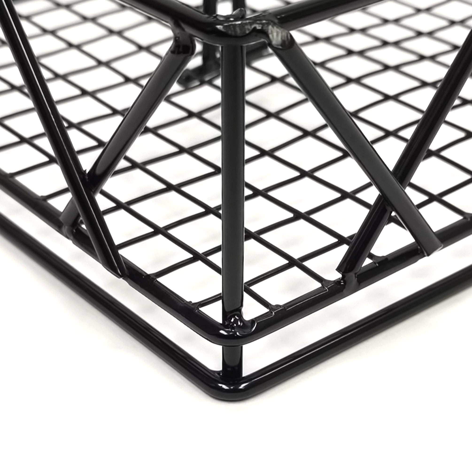 FIXTUREDISPLAYS - Wholesale Sausjes/dipschaal - 8X8X7" Draad Condiment Caddy Tafelblad Zout Peper Ketchup Fles Organizer 196948