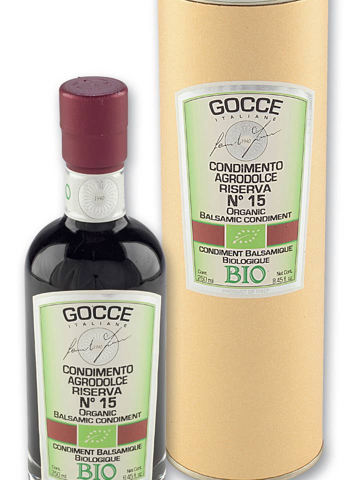 Organic Balsamic Condiment (Aged) 250ml , B-J0288 for wholesale by GOCCE ITALIANE