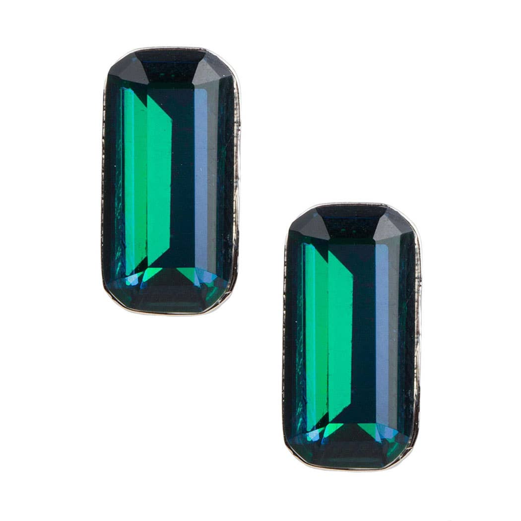 SAACHI – wholesale Stud/post earrings – Prism Baguette Pearl Gemstone Mini Stud Earring3