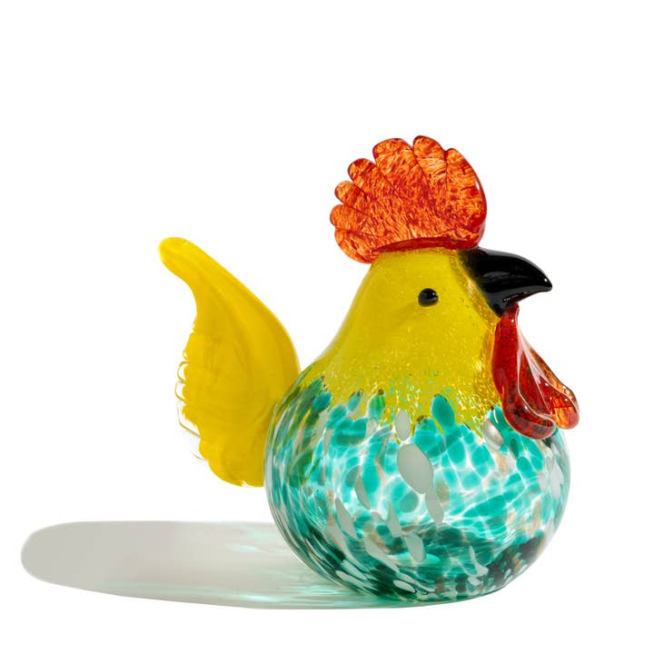 ApricotMint - Wholesale Decorative Figurine - Handblown Art Glass Rooster