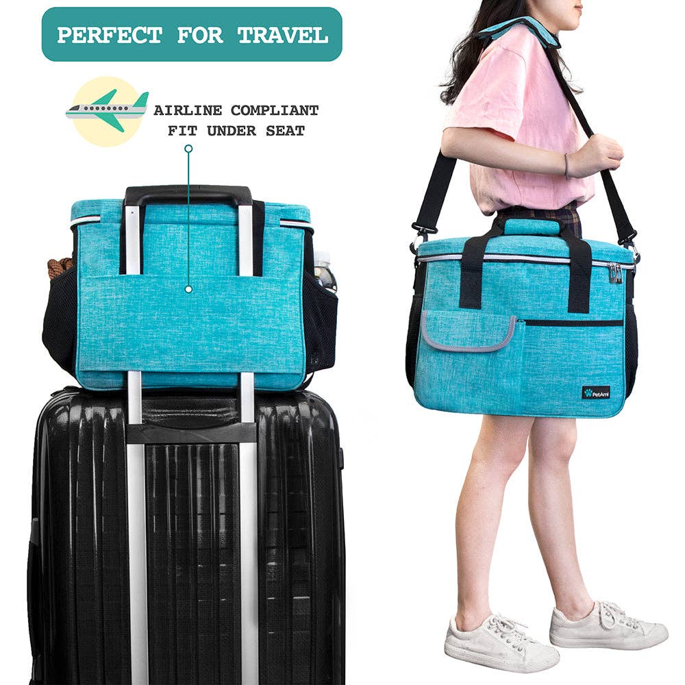PetAmi - Vendita all'ingrosso Trasportino - Cani e gatti - Borsa Organizer Deluxe da Viaggio per Animali89