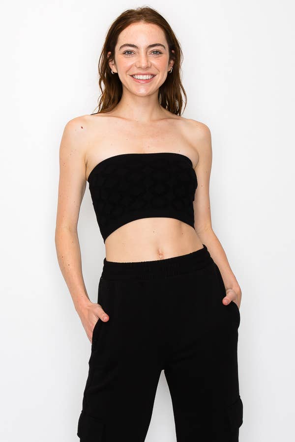 ANWND – Engroshandel Bustier - Dame – 52387-BANDEAU TOP MED DIAMANTHULDETALJE9