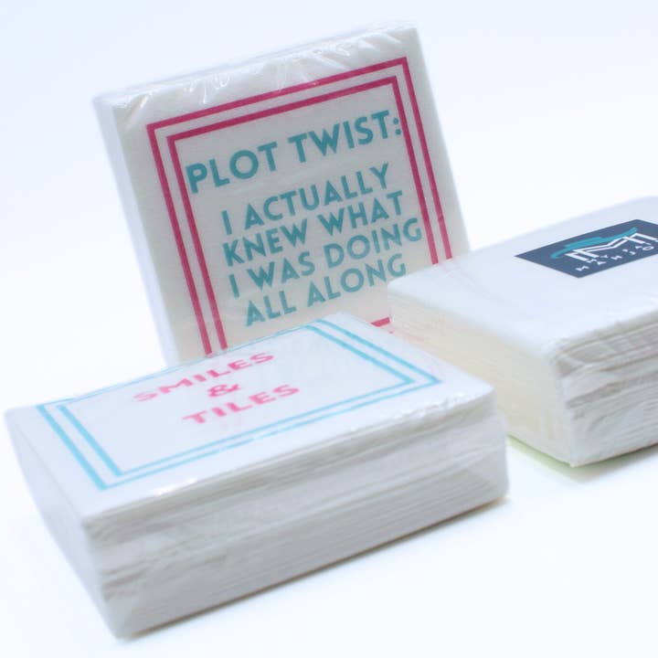 My Fair Mahjong - Wholesale Disposable Napkin - MAHJONG NAPKINS | 5'' x 5'' Luxury, Linen-Feel, Eco-Friendly2