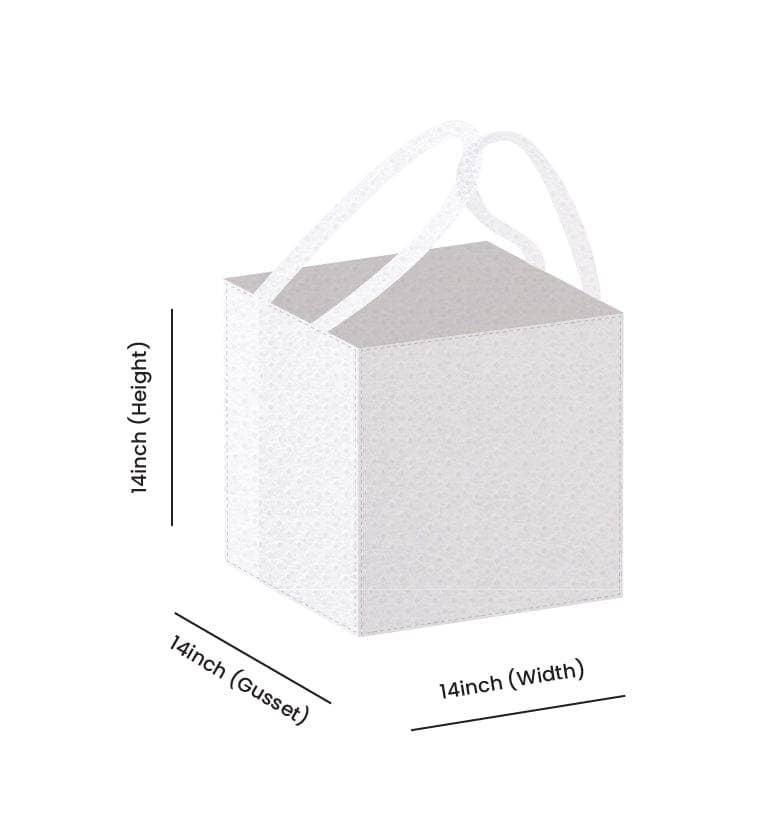 Non Woven Totes - Wholesale Gift Bag - Custom Printed Non-Woven Bakery Tote Bags - 14x14x14 | Squared Tote Bags20