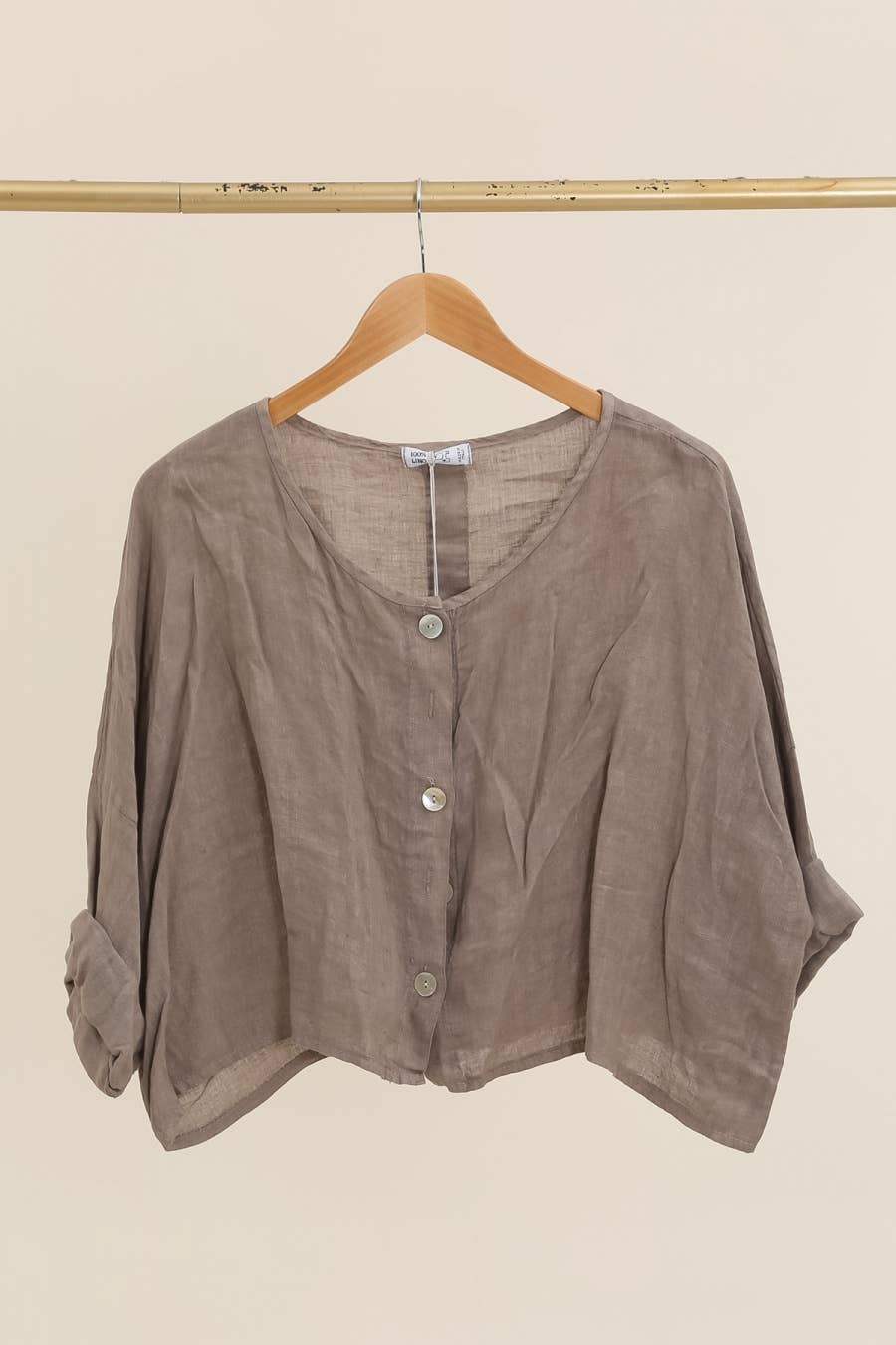 la maison des fibres naturelles - Wholesale Jacket - Women's - 3/4 sleeve linen jacket 906 100% linen22
