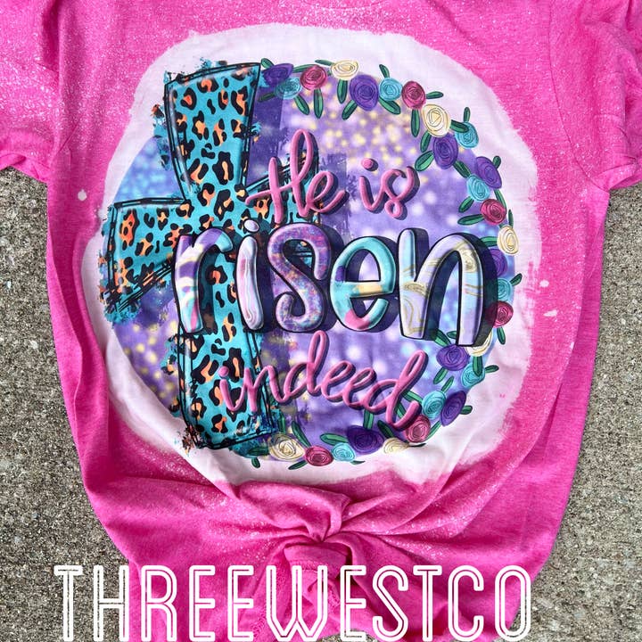 He is Risen- Pink Wholesale for wholesale by Three+West Co