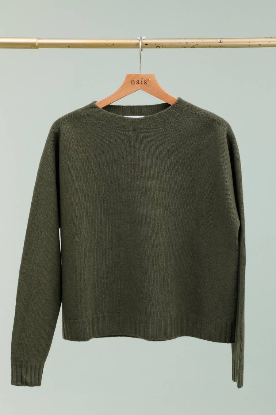 NAÏS PARIS - Wholesale Knit Sweater - Women's - Crew neck sweater with long sleeves, 100% superfine merino wool7