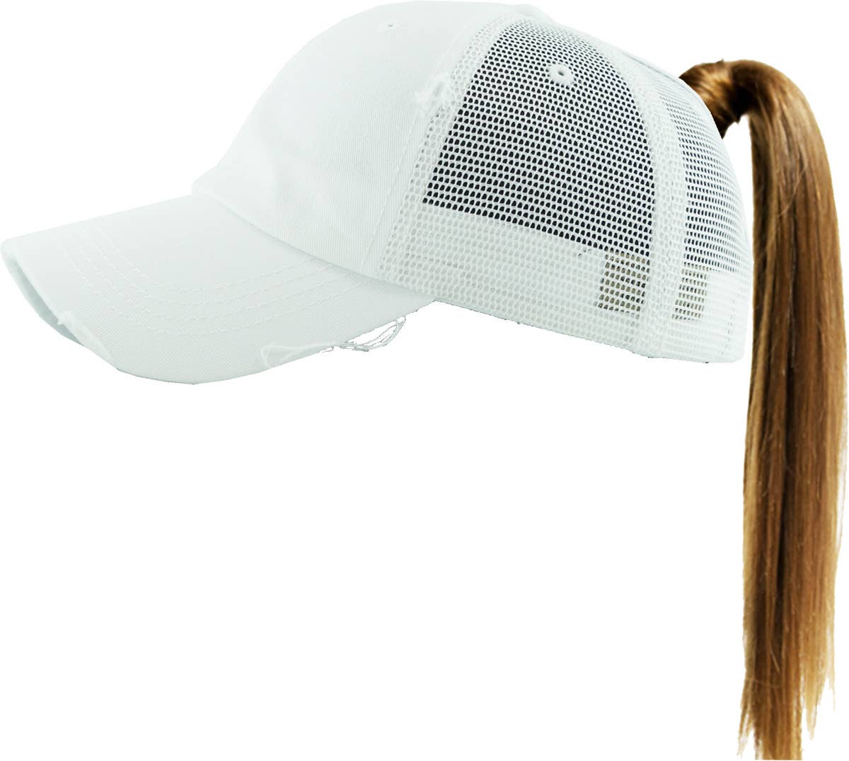 KBETHOS – Boné de beisebol - Mulher por atacado – Boné ajustável de malha com abertura para rabo de cavalo126