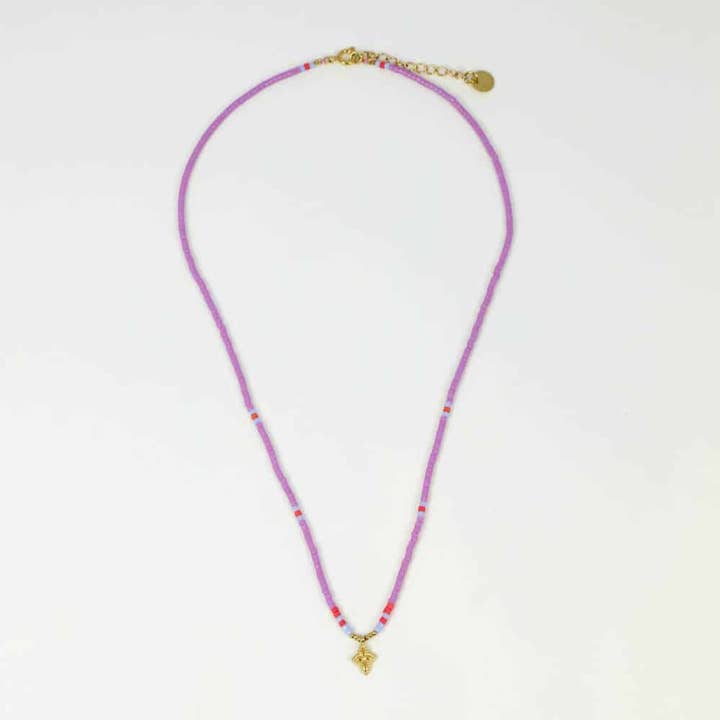 Les Cleias - Wholesale Pendant/Charm Necklace - Liora necklace in steel4