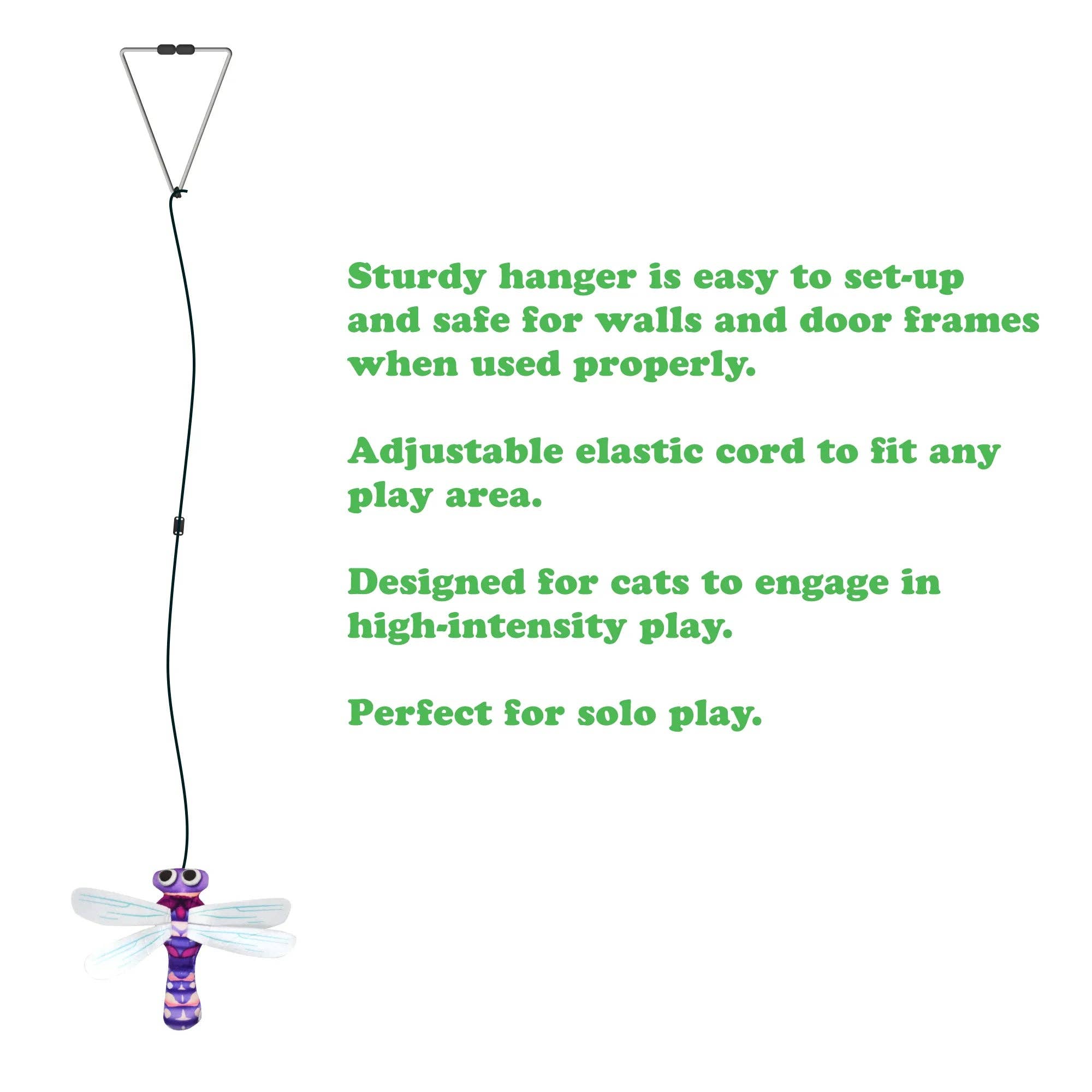 SmarterPaw | Meowijuana & Doggijuana - Wholesale Pet Toy - Cat - Meowijuana® Jump 'n' Jamb Dragonfly Catnip Teaser Toy3