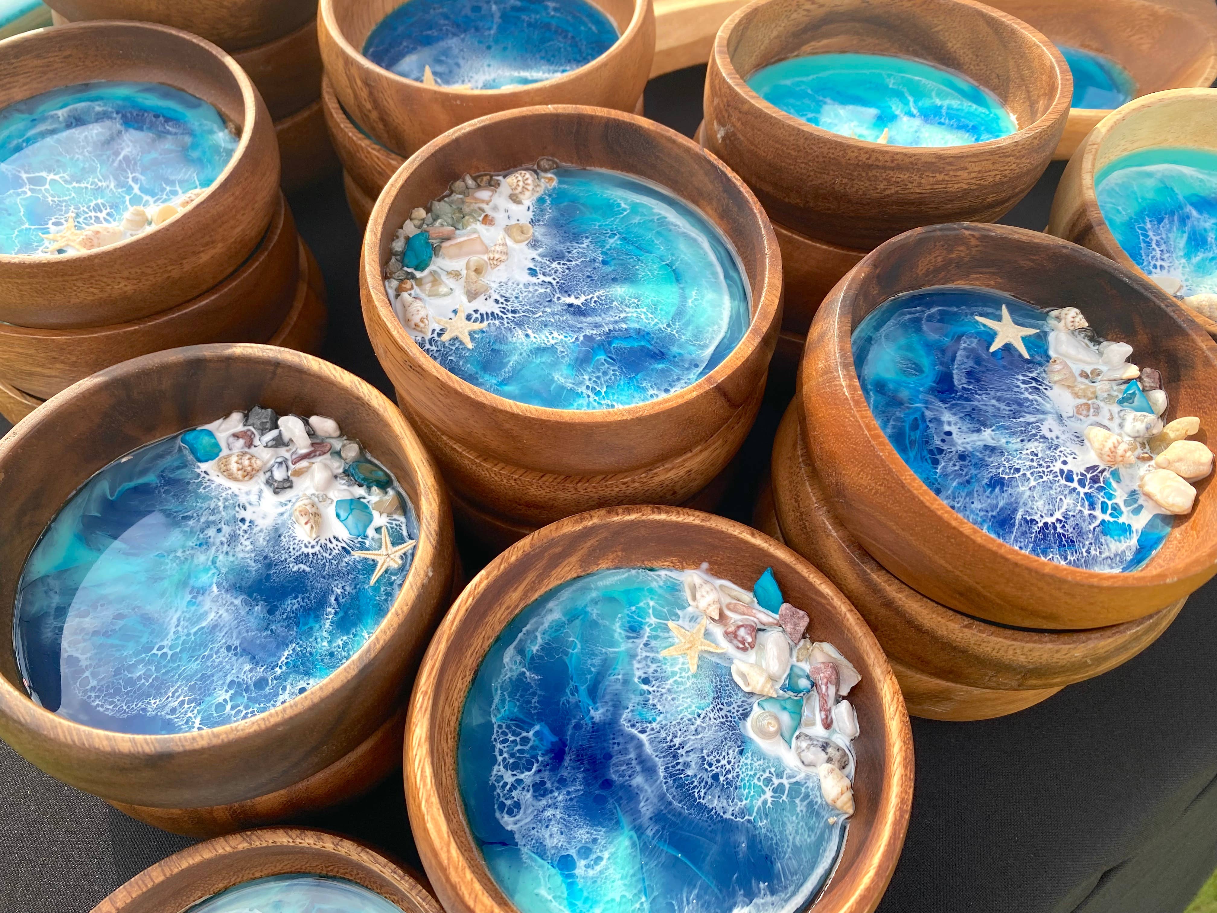 TBM Creations LLC - Vente Plateaux à bijoux - Plat à bijoux hawaïen « Makana » | Cadeau d’Hawai’i | Petit plat décoratif7