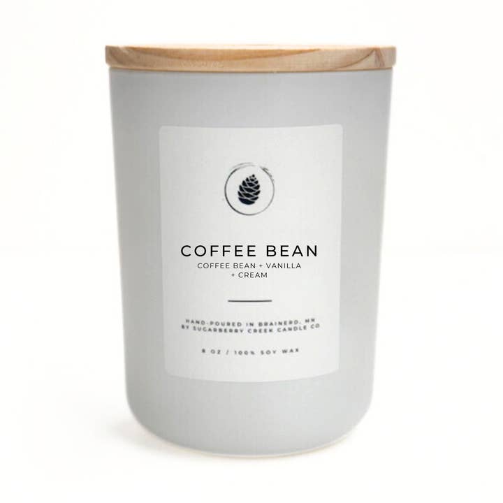 Coffee Bean Soy Wax Candle for wholesale by Sugarberry Creek Candle Co.
