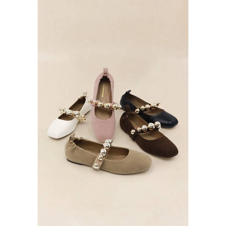 COLLEEN - AUTOMNE '25 Ballerine Chic avec Détails Dorés pour la vente par Lemonade Shoes