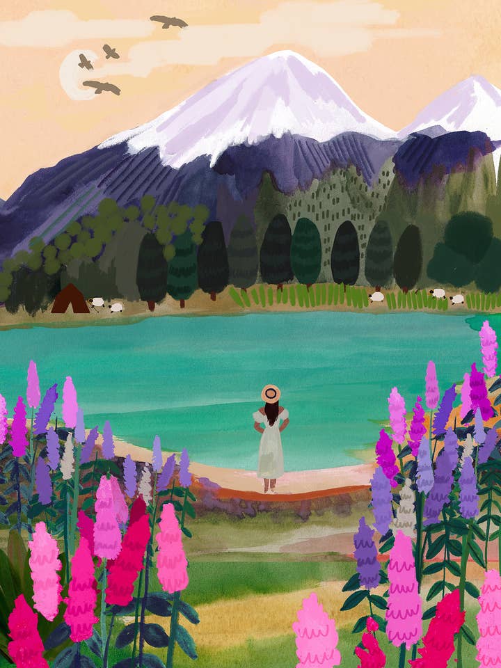 Lake Life Nova Zelândia por atacado de Hebe Studio