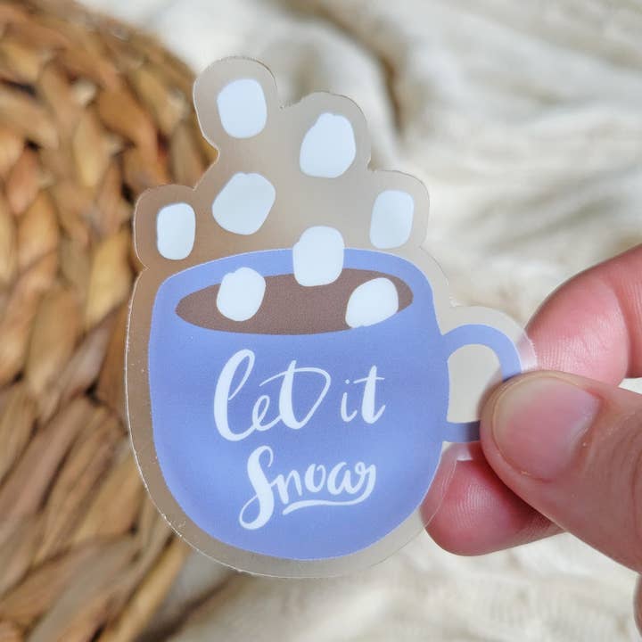 Hot Chokolade Sticker, Jul Sticker, Ferie Sticker for engroshandel hos Eve's Art Shop