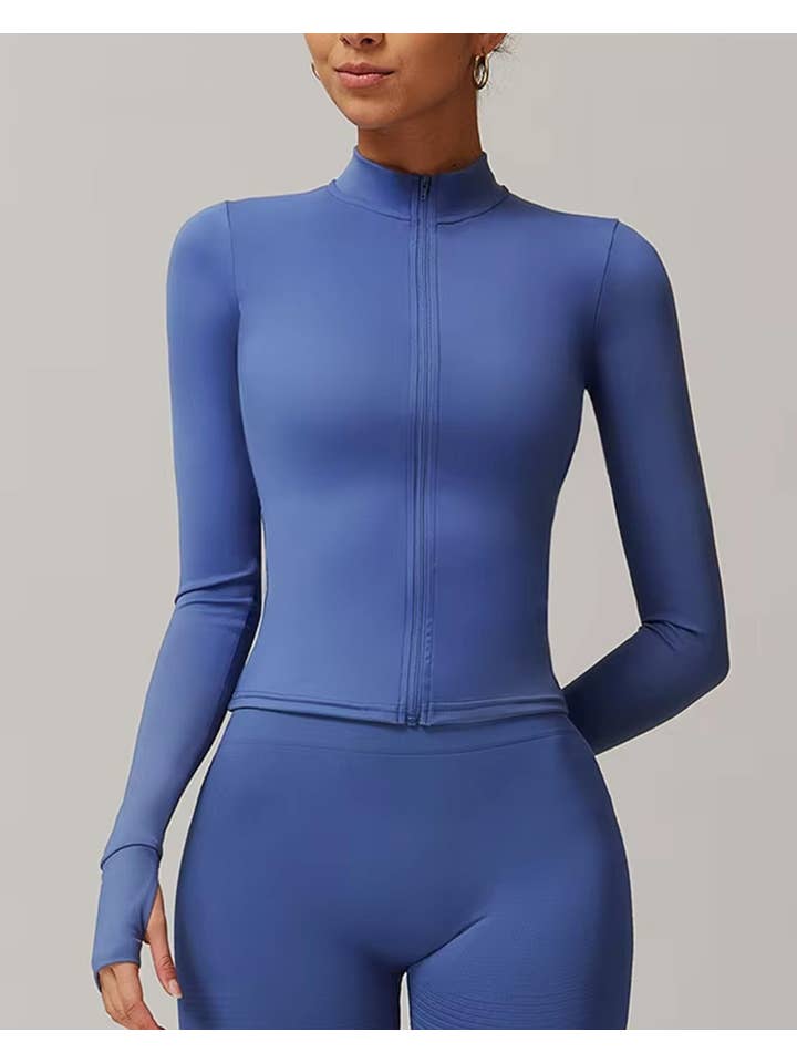 lilyandlaceboutique - Wholesale Trainingsjack - Dames - Gegraveerd naadloos sportjack3