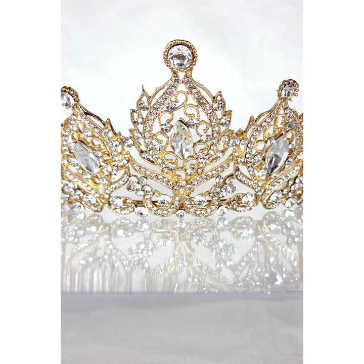 Chicas - Wholesale Tiara - Women's - One Size Fits All Tiara With Jewels HT93313