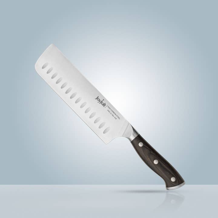 JoyJolt - Wholesale Kitchen/Utility Knife - 7” Nakiri Knife. High Carbon x50 German Steel Kitchen Japane4