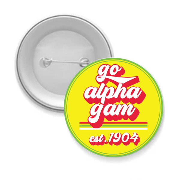 Sarahndipity Shop - Wholesale Lapel Pin/Button - Sorority Button - Go Design12