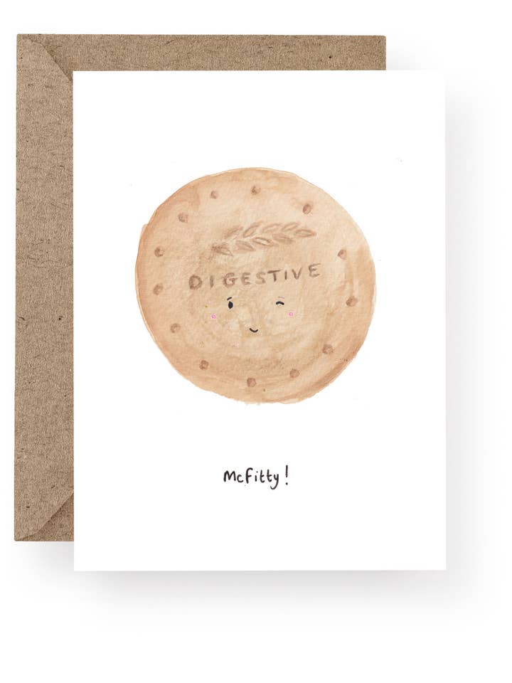 McFitty Digestive Biscuit Card for wholesale by Western Sketch