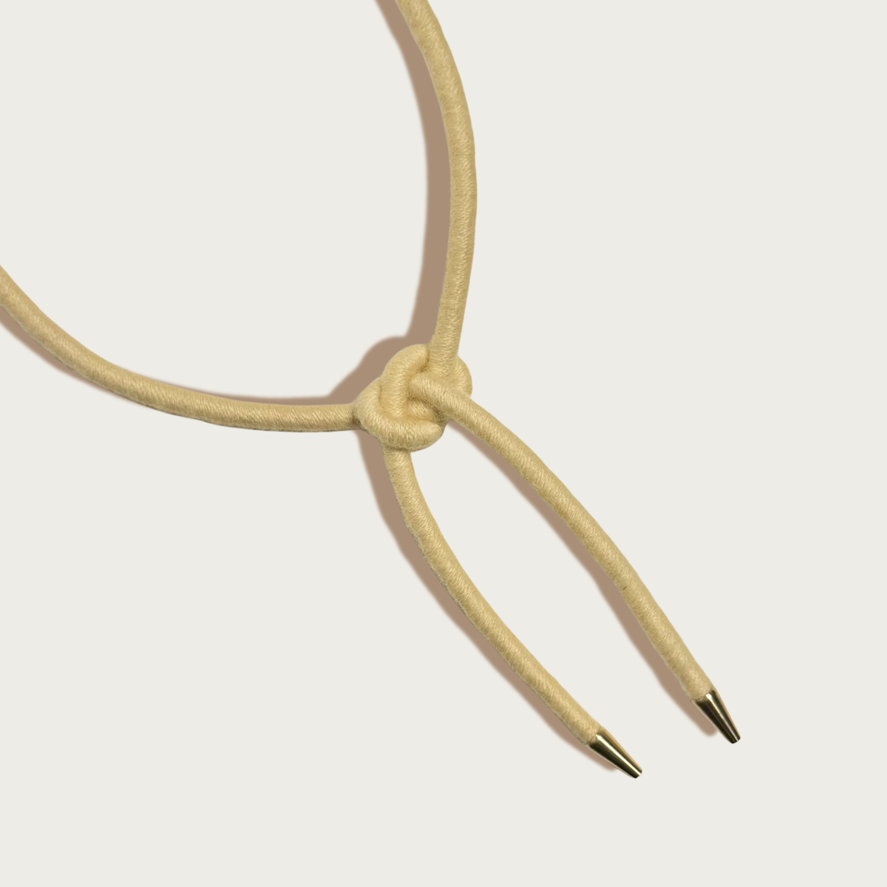 SASHA - Wholesale Woven Necklace - Shoelace Square Knot Bolo3