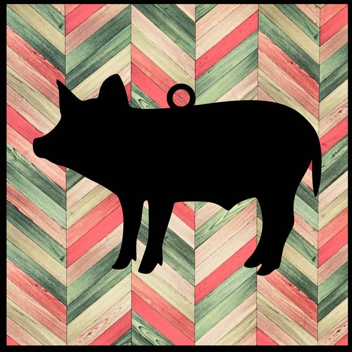 Metal Ornament Pig for wholesale by Designed With Sparks