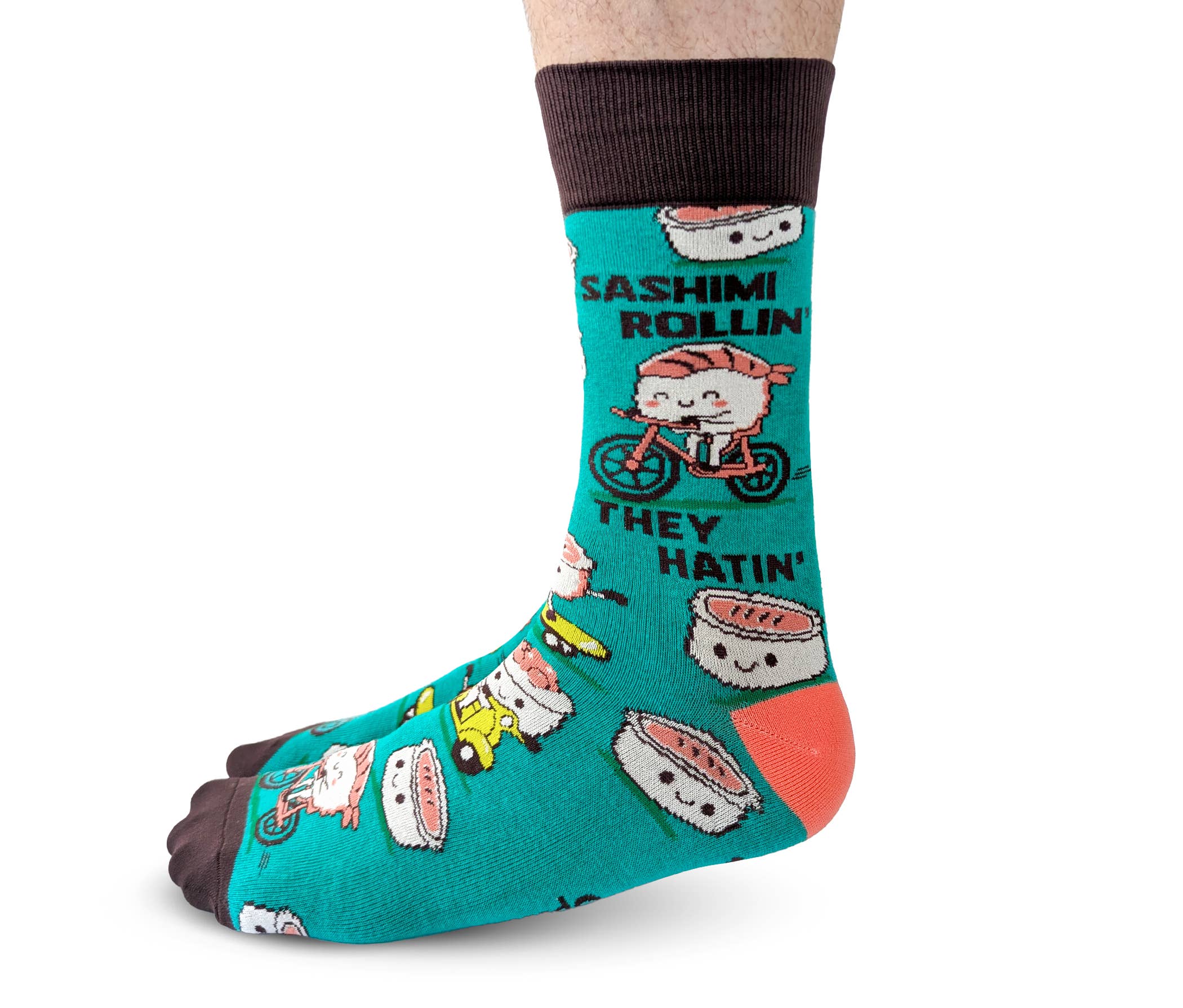 Uptown Sox - Wholesale Socks – Men's - Sashimi Rollin' Socks - M/L (Men)