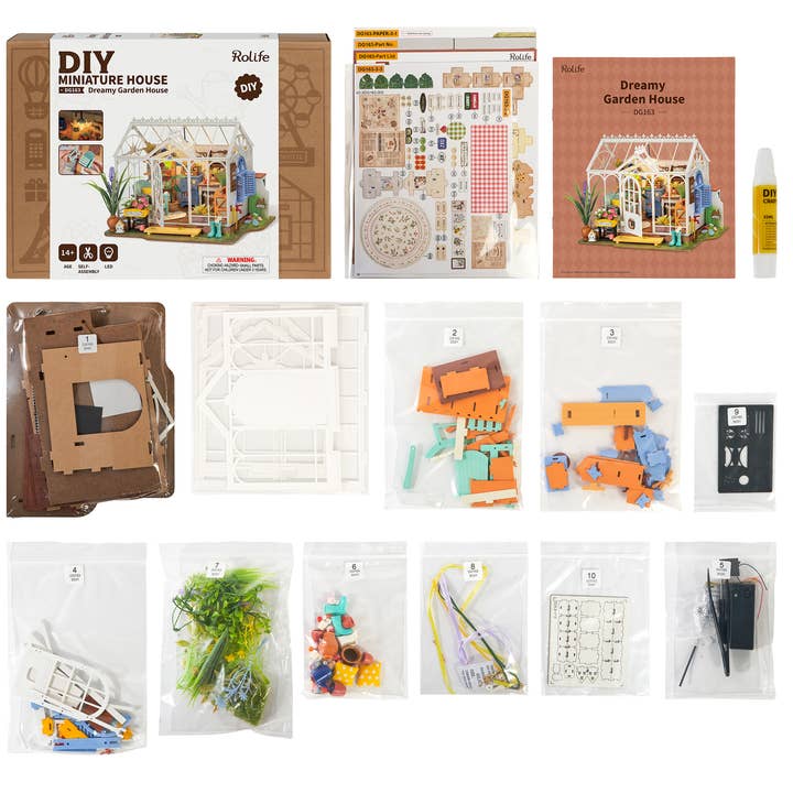 Magnote - Wholesale DIY Craft Kit - Rolife Dreamy Garden House DIY Miniature House Kit2