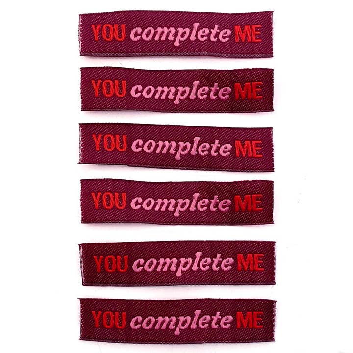 You Complete Me Labels Pack of 6 for wholesale by Shelli Can