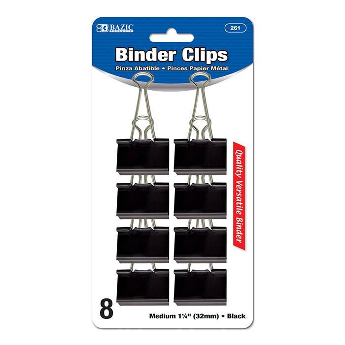 Luna Office Supply -  Everyday Essential – wholesale Binder clip – Black Binder Clip14