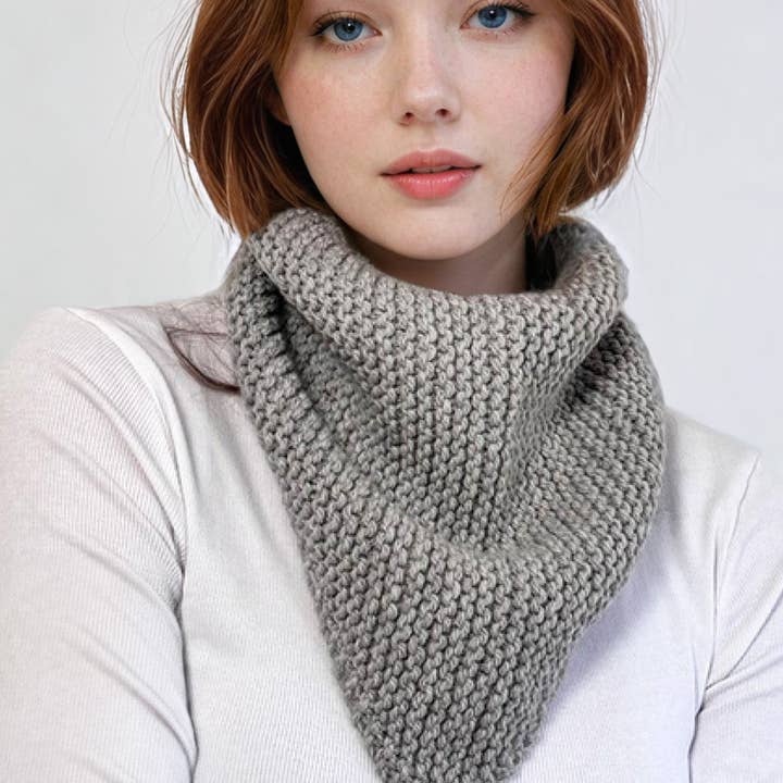 Project Weekend - Wholesale DIY Craft Kit - DIY BEGINNER KNITTING CRAFT KIT: ROAM TRIANGLE SCARF