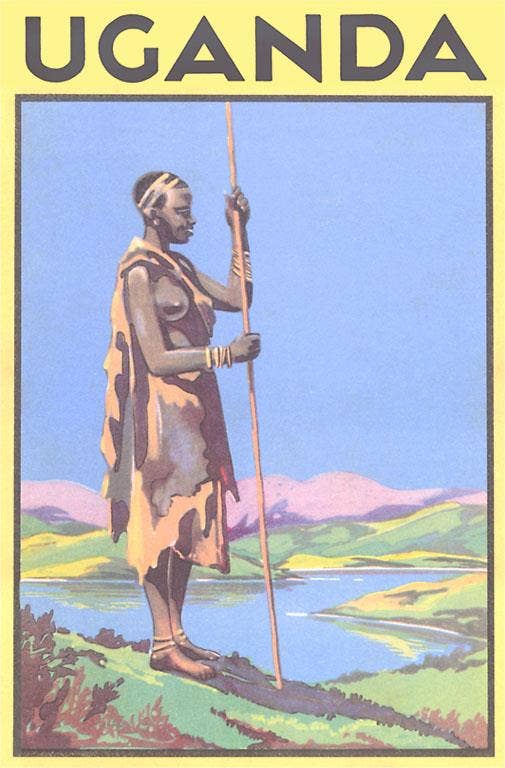 Found Image Press - Wholesale Postcard - Postcard MF-189 Maasai Tribeswoman above Lake0