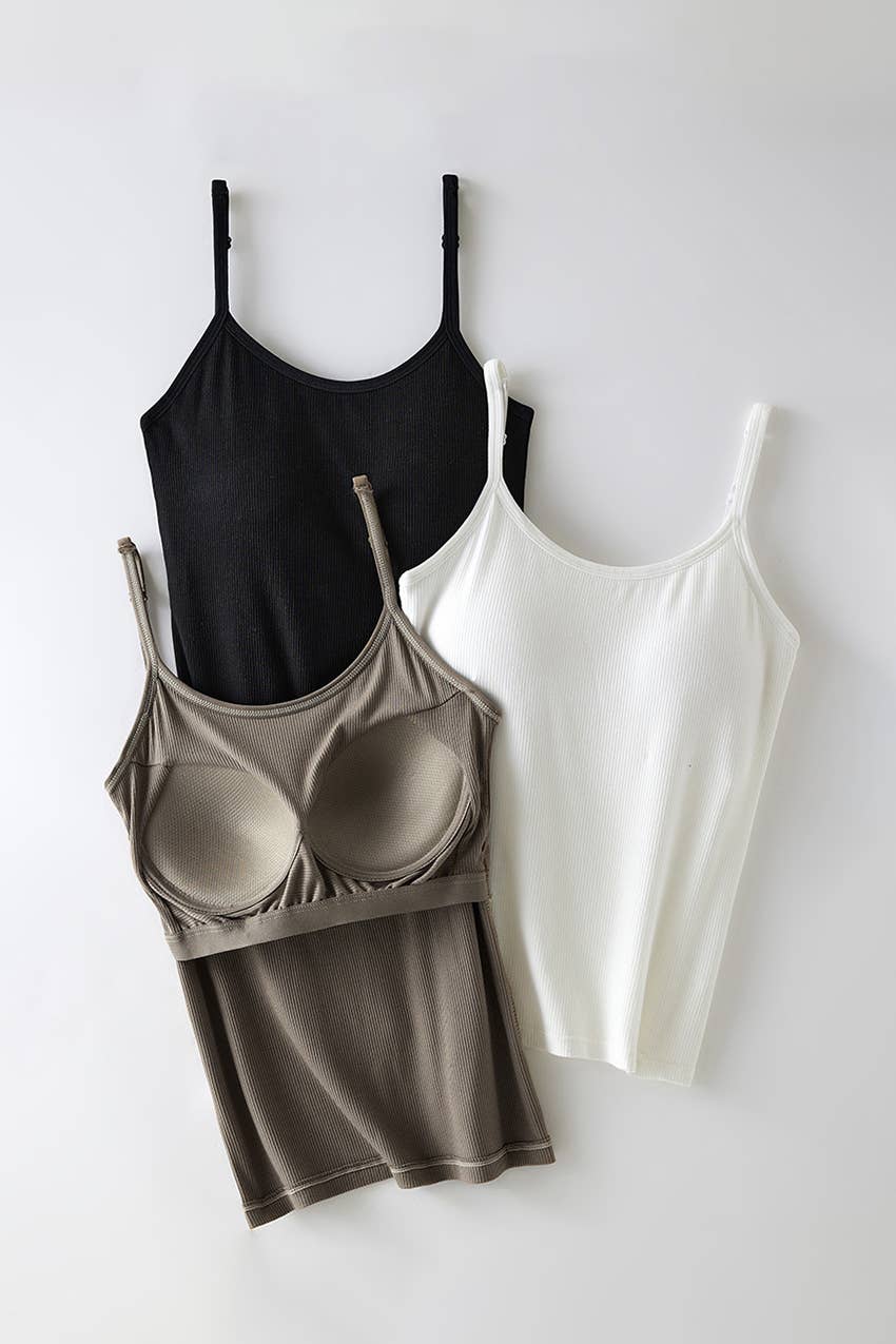 Hope & Sunshine - Wholesale Camisole - Women's - Modal Padded Longline Camisole Top12