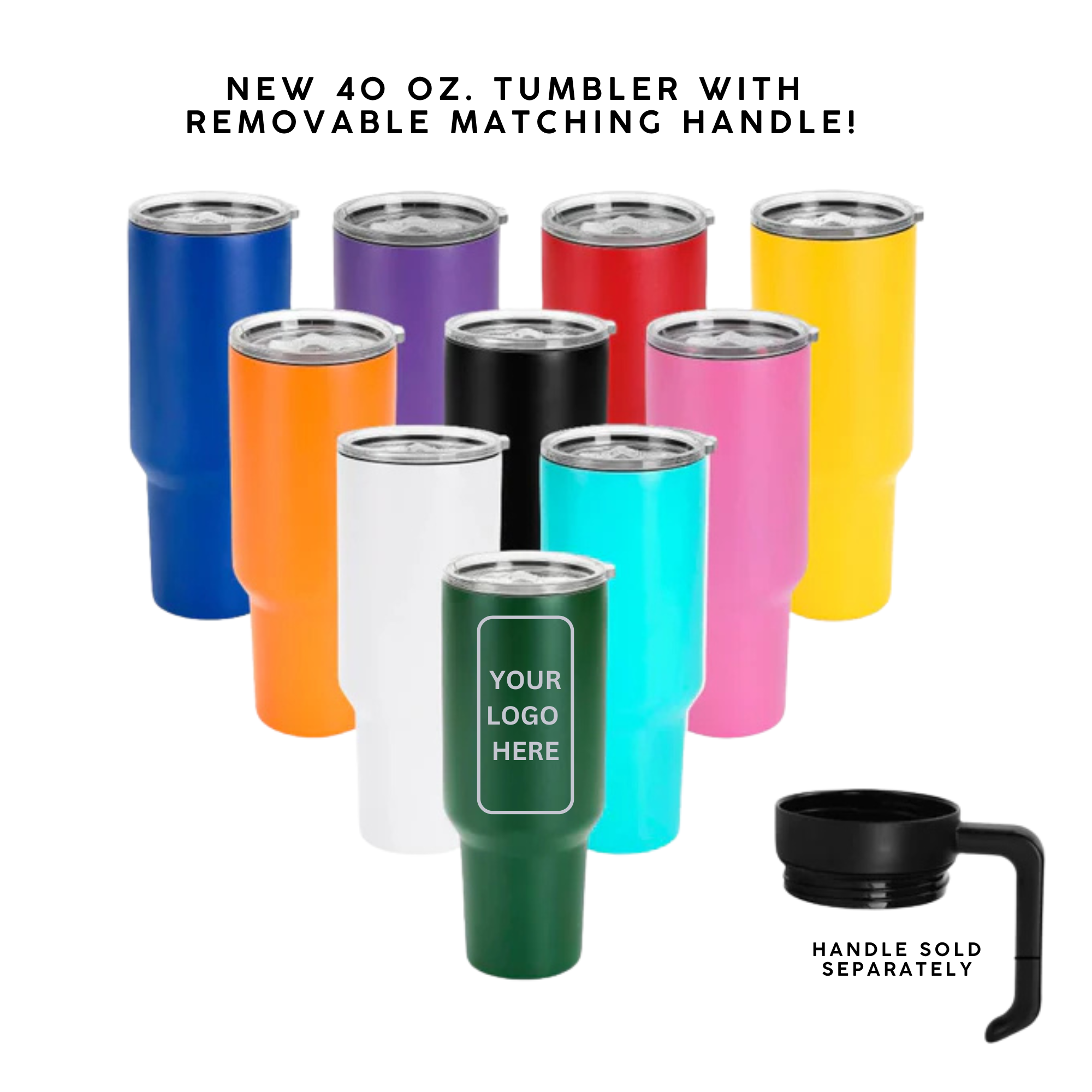 Acential Drinkware – Großhandel Thermotasse/-becher – Benutzerdefinierter 40oz Becher mit Griff, Werbebecher1