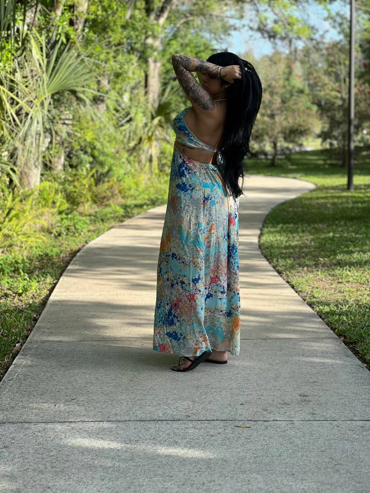 Foutaz - Wholesale Dress - Women's - Summer boho dress- Case of mixed colors