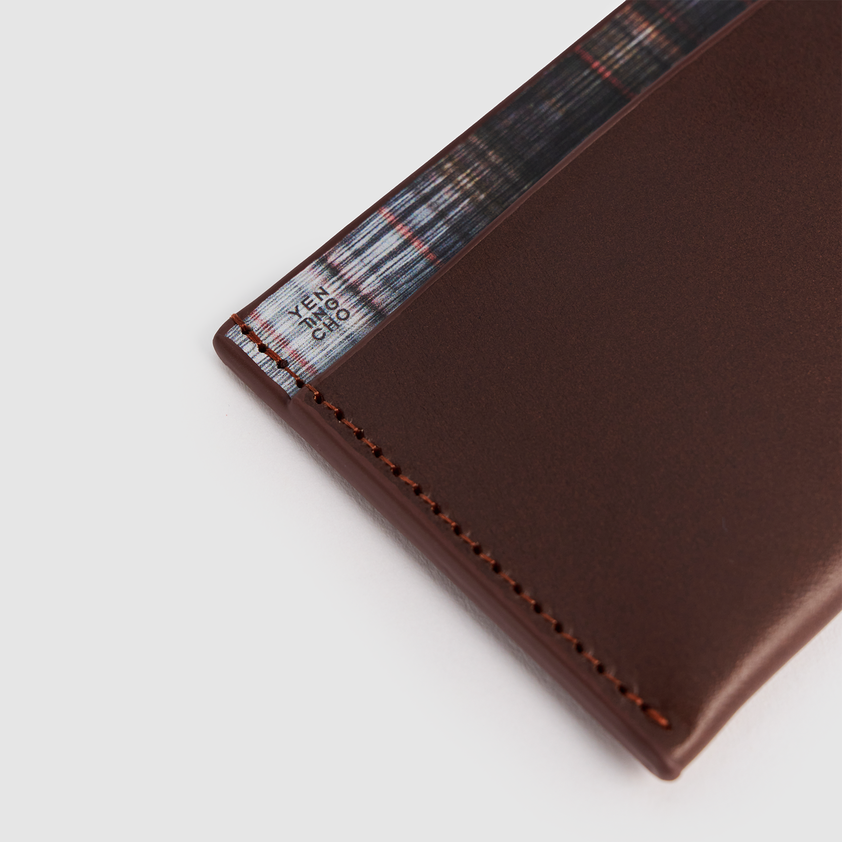 YEN TING CHO - Wholesale Pasjeshouder - Uniseks - WATERFALL PLOOI LEREN KAARTHOUDER2