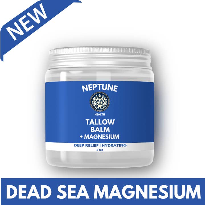 Neptune Health - Wholesale Healing Salve/Balm/Cream - Dead Sea Magnesium Tallow & Honey Balm1