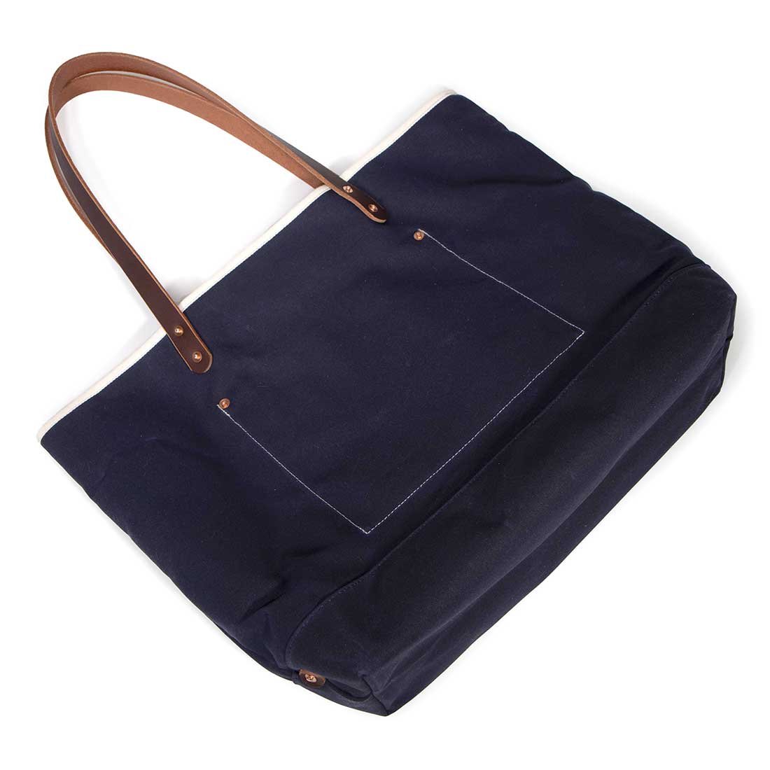General Knot & Co. - Wholesale Tote bag – Unisex - True Navy Waxed Canvas All Day Tote3