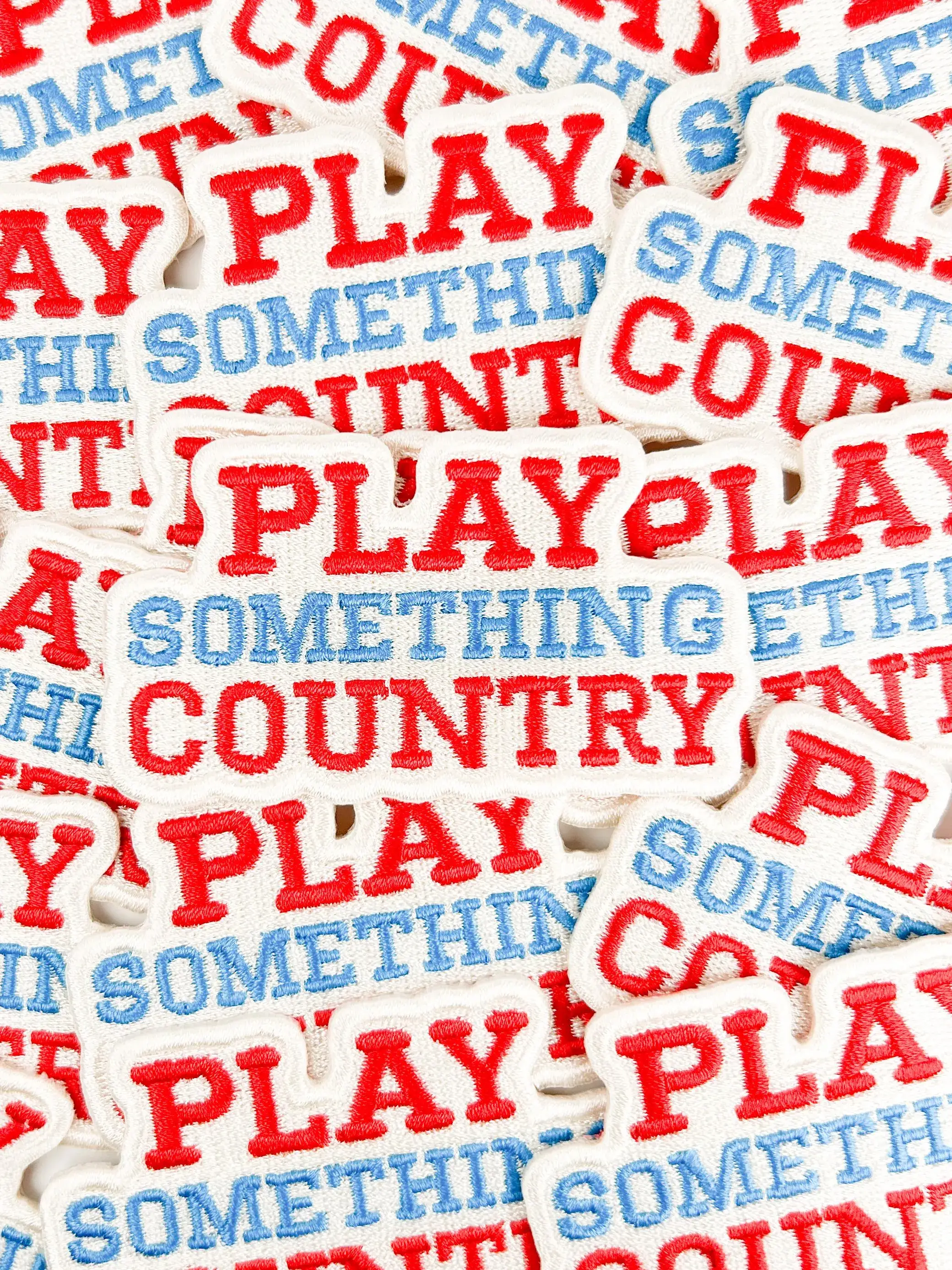 Field Trip Threads – wholesale Patch – Play Something Country Patch – Embroidered Iron-On Music Fan4