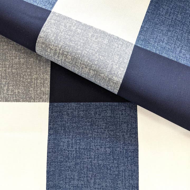 REMOVED BRAND – Capa para cadeira/sofá por atacado – Conjunto de 4 - Capas de Cadeiras de Jantar, Compatíveis com IKEA Henriksdal, Xadrez Buffalo Azul Marinho, Comprimento até ao Chão9